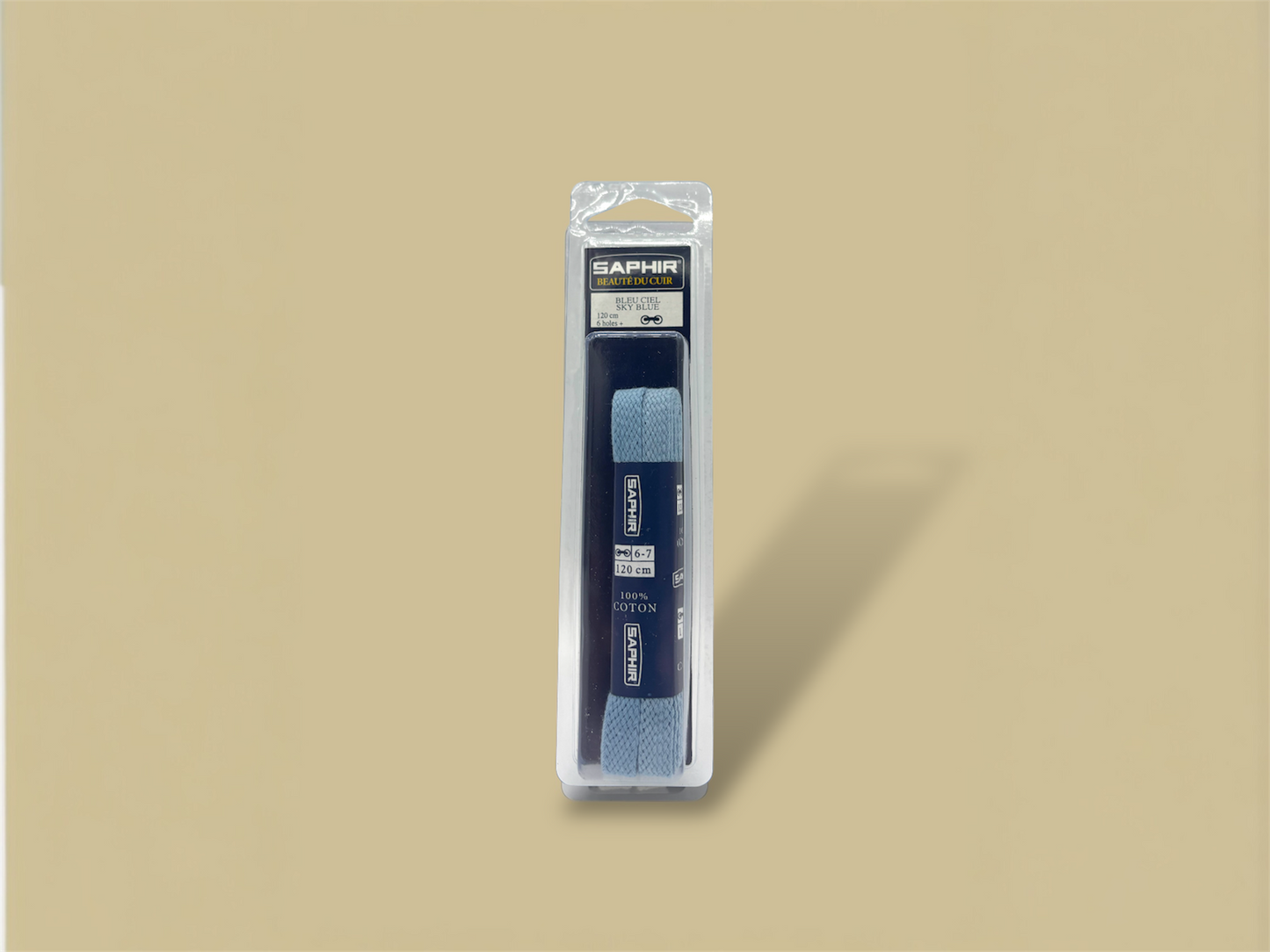 Saphir Cotton Sky Blue Laces