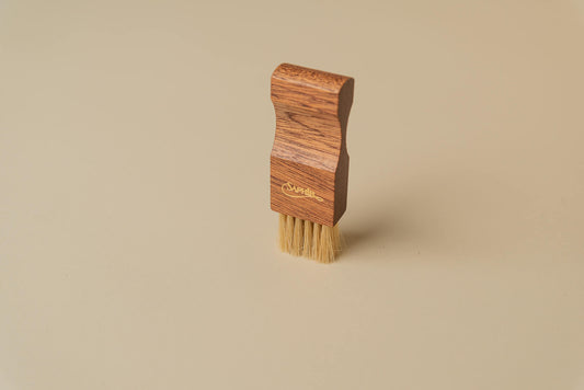Saphir Medaille d'Or 1925 Wood Small Dauber Applicator Horse Hair Brush 3.5" - Brillare