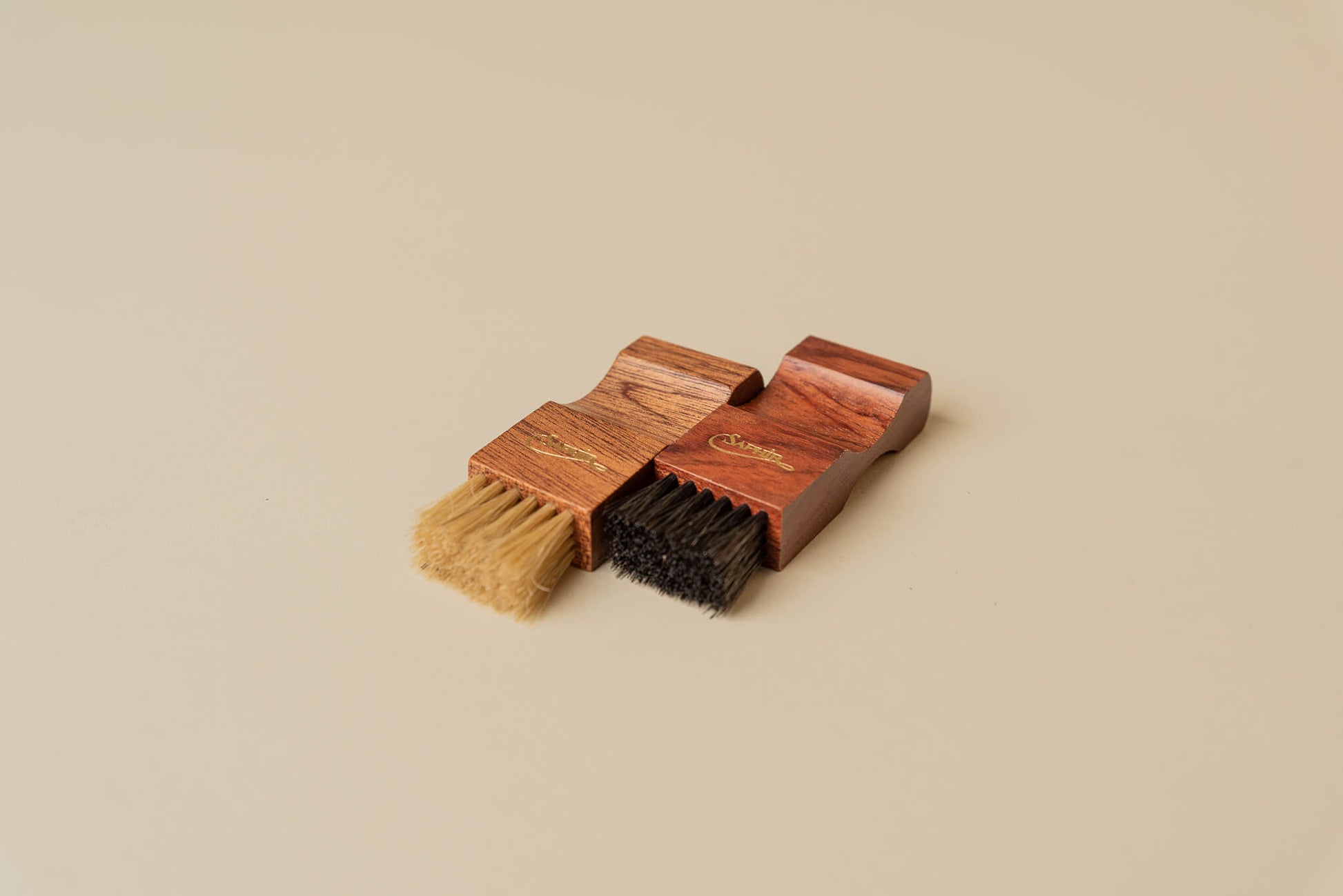 Saphir Medaille d'Or 1925 Wood Small Dauber Applicator Horse Hair Brush 3.5" - Brillare 8