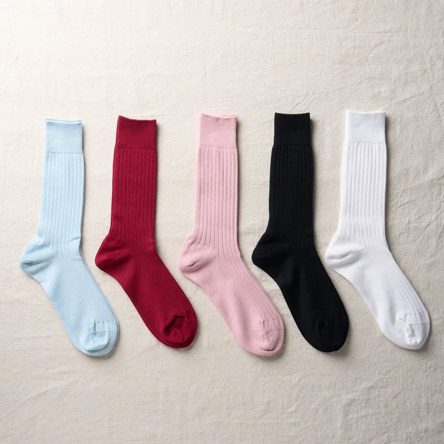 YAHAE - Organic Cotton Ribbed Socks