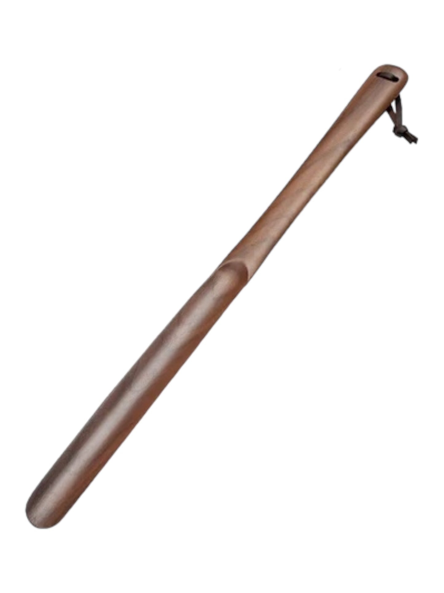 Wooden Shoe Horn W/ Leather Strap