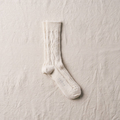 YAHAE - Alpaca Cable Pattern Socks