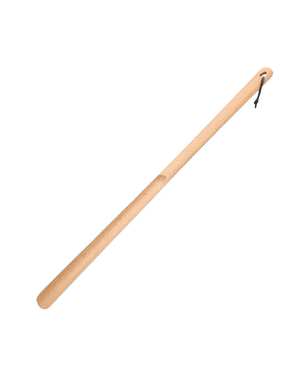 Wooden Shoe Horn W/ Leather Strap