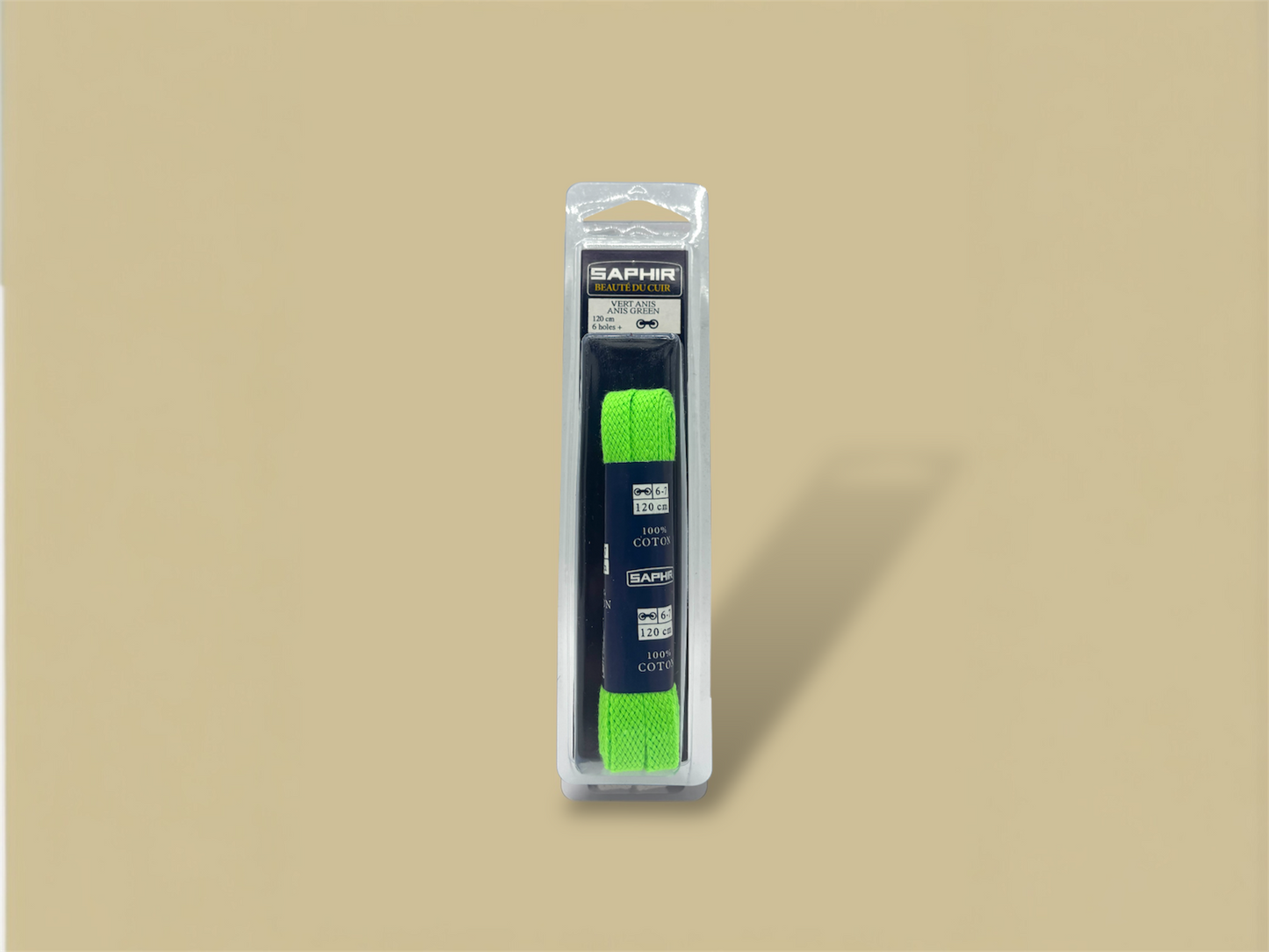 Saphir Cotton Anise Green Laces