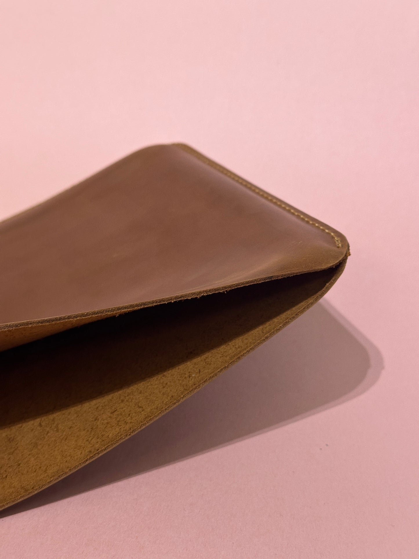 Cow Leather Laptop Sleeve, Brown — Fits 13.3" MacBook Air/Pro & Similar Laptops