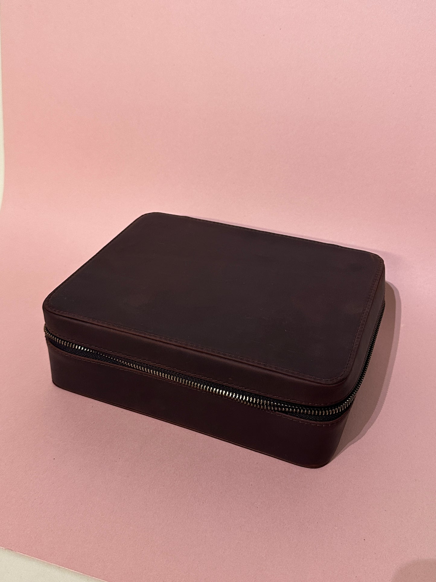 Leather Watch Organizer Box Vintage Jewelry Storage Watch Case
