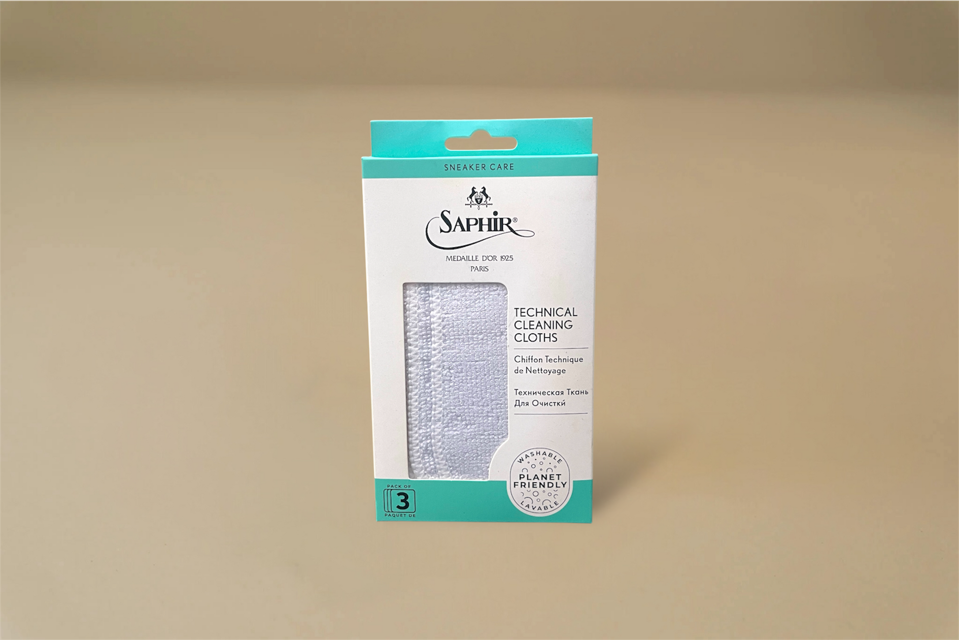 Saphir Medaille d'Or 1925 Technical Cleaning Cloths 3-pack - Brillaré Leather Care - 1