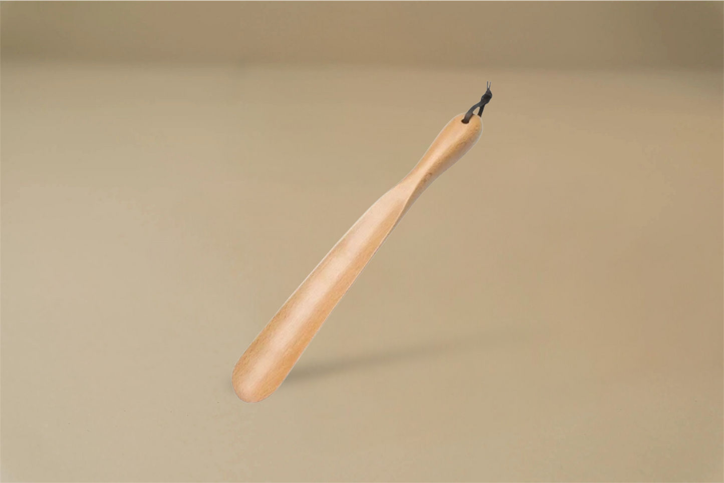 Wood Shoe Horn With Leather Strap - Solid Walnut/Beech Wood - 28cm/38cm/50cm/60cm/75cm - Brillaré Leather Care - 2