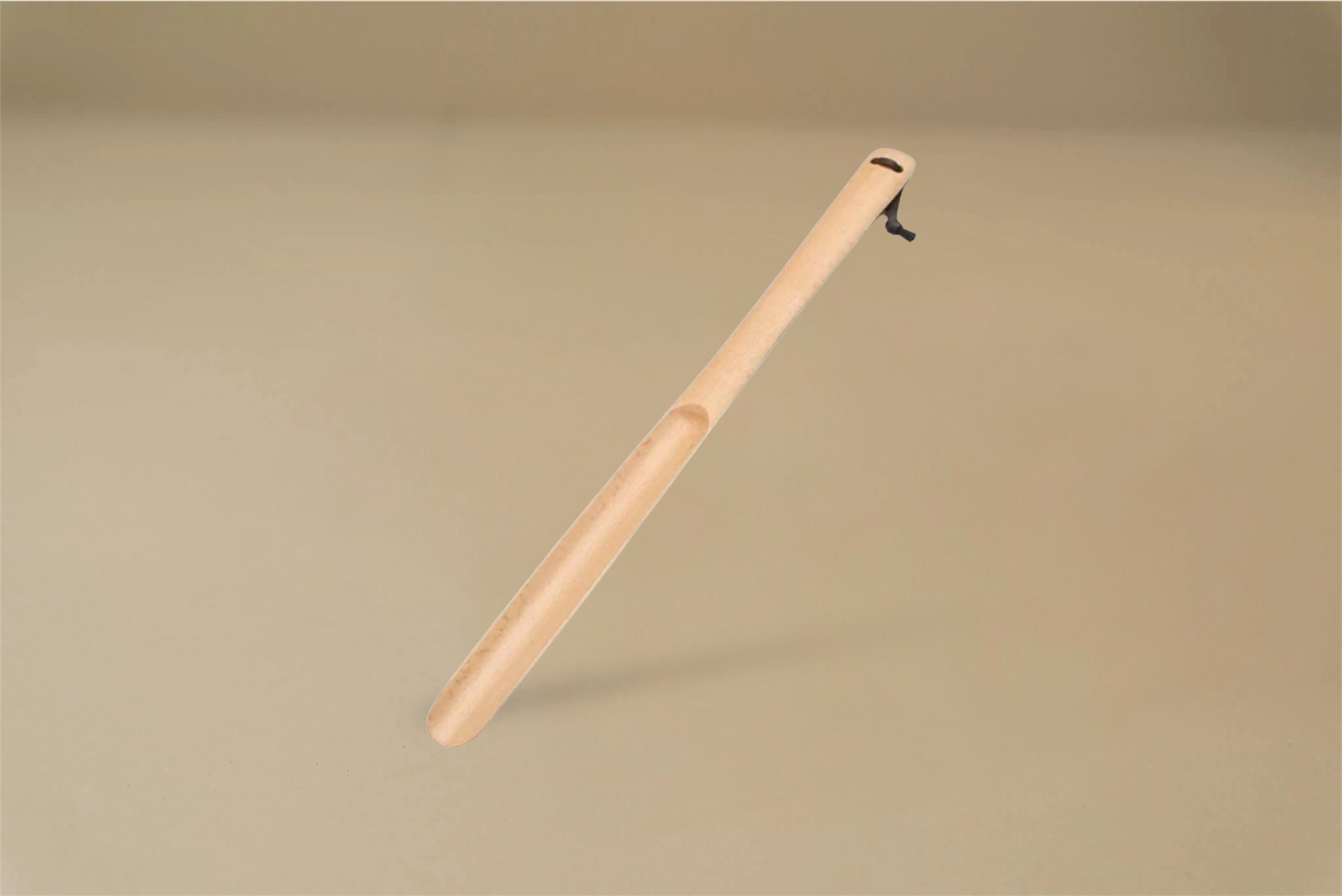 Wood Shoe Horn With Leather Strap - Solid Walnut/Beech Wood - 28cm/38cm/50cm/60cm/75cm - Brillaré Leather Care - 5