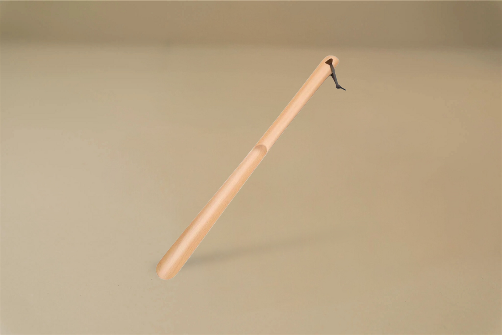 Wood Shoe Horn With Leather Strap - Solid Walnut/Beech Wood - 28cm/38cm/50cm/60cm/75cm - Brillaré Leather Care - 6