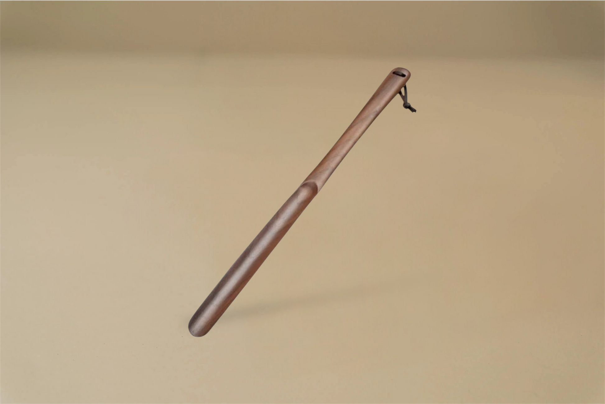 Wood Shoe Horn With Leather Strap - Solid Walnut/Beech Wood - 28cm/38cm/50cm/60cm/75cm - Brillaré Leather Care - 8