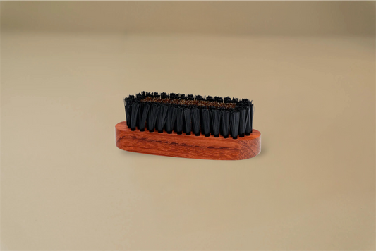 Saphir Medaille d'Or 1925 Wood Horse Hair & Brass Brush 4"- Brillaré Leather Care - 1