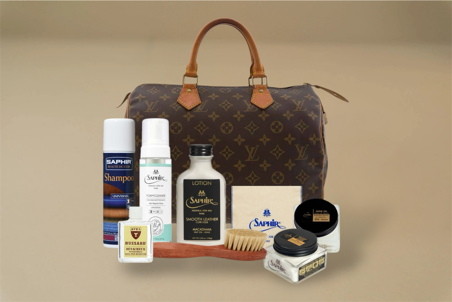 Louis Vuitton Ultimate Care Set – 8 Items- Brillaré Leather Care - 1