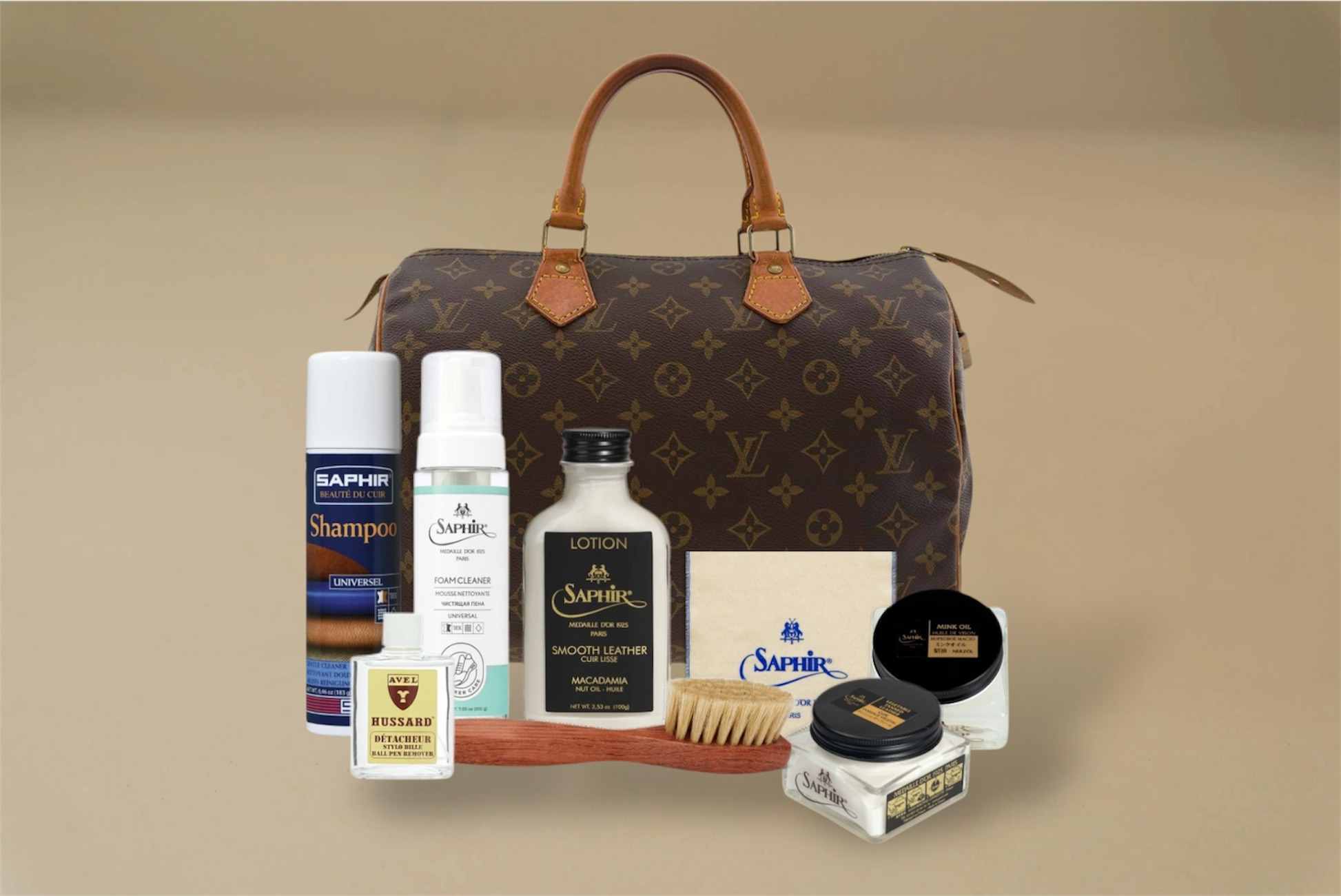 Louis Vuitton Ultimate Care Set – 8 Items- Brillaré Leather Care - 1