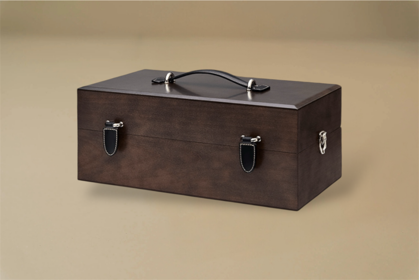 Saphir Medaille d'Or 1925 Aficionado Box Kit - Ebony Stained Black Version - Brillaré Leather Care - 3
