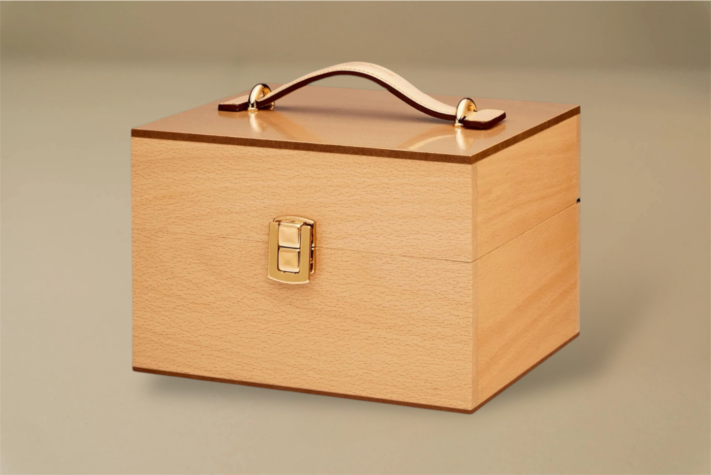 For the leather connoisseur. Presented in a stunning Beechwood box. A wonderful gift or addition to the shoe arsenal. Solid beech frame made in France, with a natural finish and vegetal leather trims.    The Groom Deluxe Box contains the following:  2 x 100ml shoe polish tin (1 x black, 1 x dark brown) 1 x renovator cream 2 x Spatula brushes 2 x Shoe polisher brushes 2 x Small spreaders 1 x Polish cloth  &nbsp;Size: 37X20X15cm