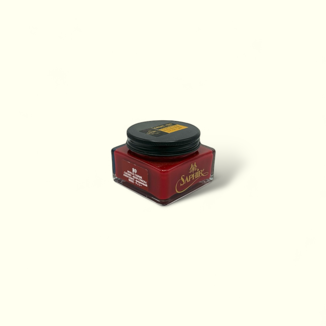 Saphir Pommadier Cream Polish 75ml Cherry Red 89