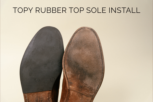 Brillaré Services Topy Vibram Sole Installation Calgary - Brillaré Leather Care - 1