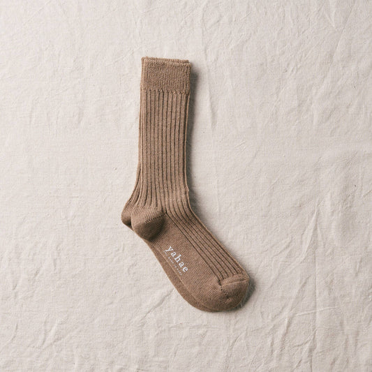 YAHAE - Organic Cotton Yak Ribbed Socks