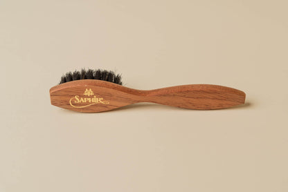 Saphir Medaille d'Or Wood Spatula Horse Hair Shoe Brush - Brillare black 4