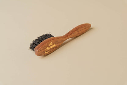 Saphir Medaille d'Or Wood Spatula Horse Hair Shoe Brush - Brillare black5
