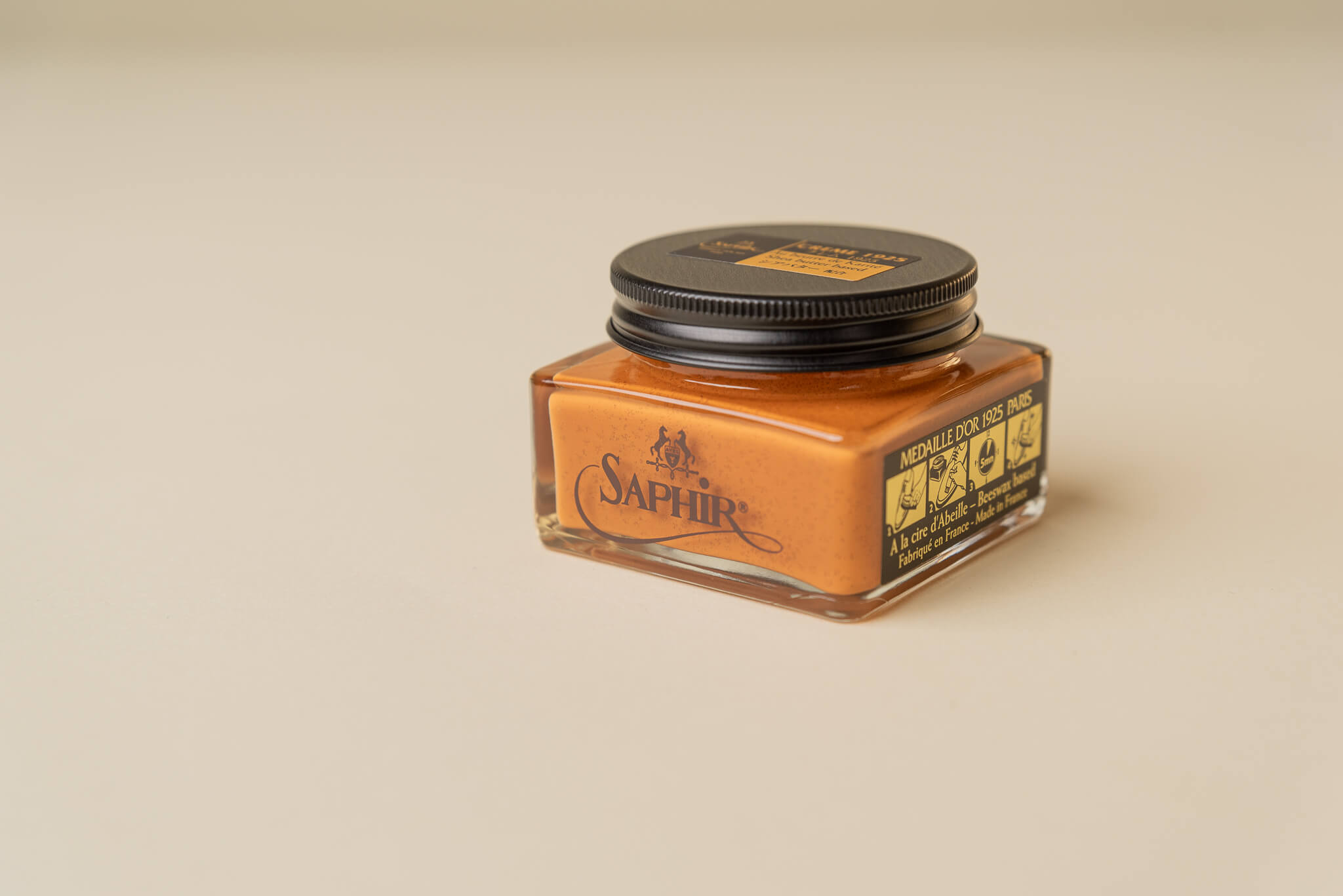 Saphir Medaille D'Or Creme Pommadier 1925 75 Ml Black Su