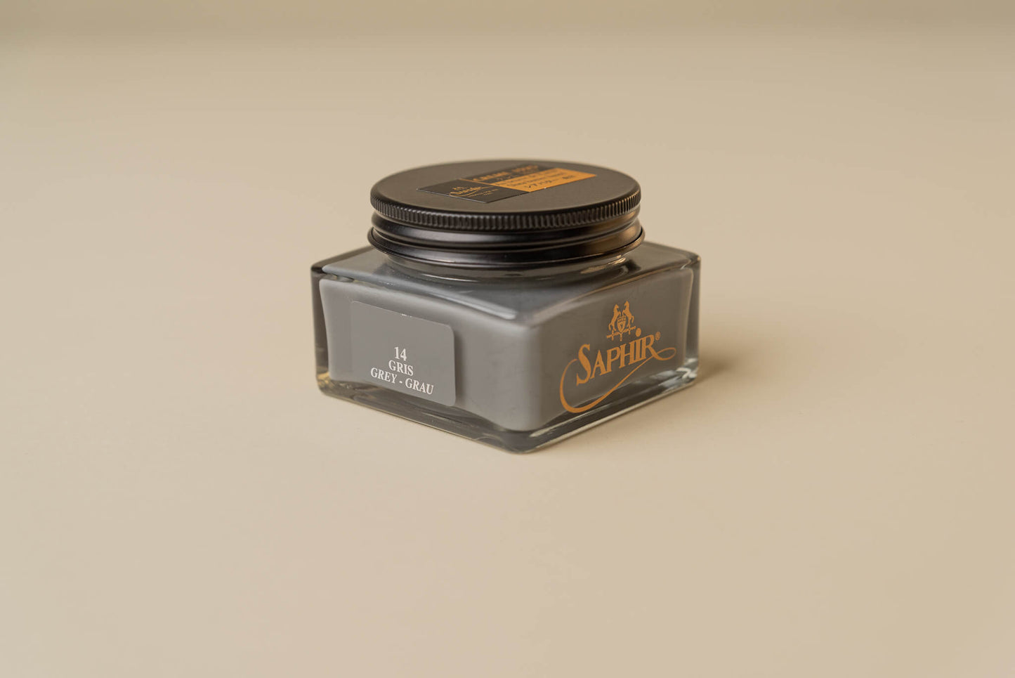 Saphir Medaille d'or Pommaider 1925 cream polish Gris grey 14